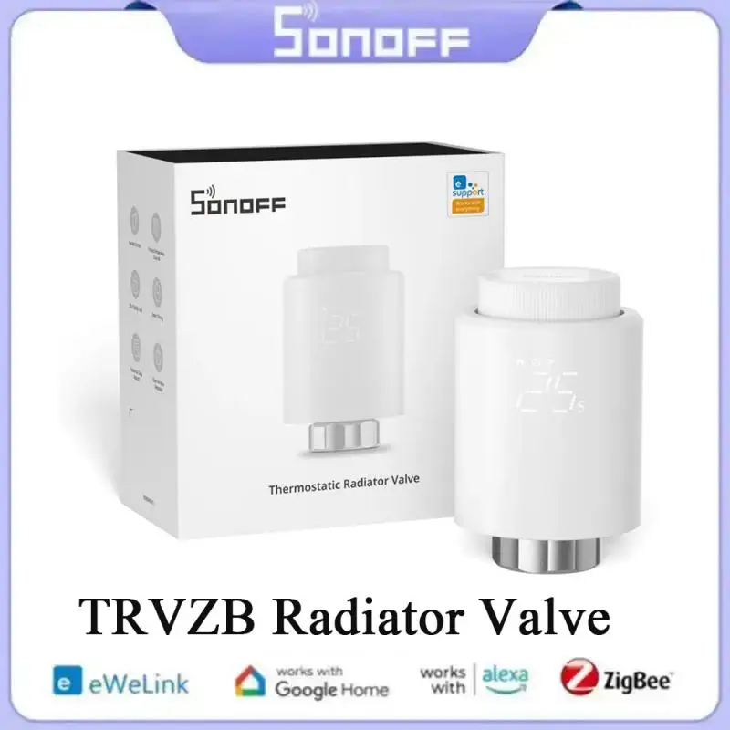

SONOFF TRVZB Zigbee Thermostatic Radiator Valve Smart Home eWeLink App Remote Control Works with SONOFF ZB Bridge-P/ ZBDongle-P