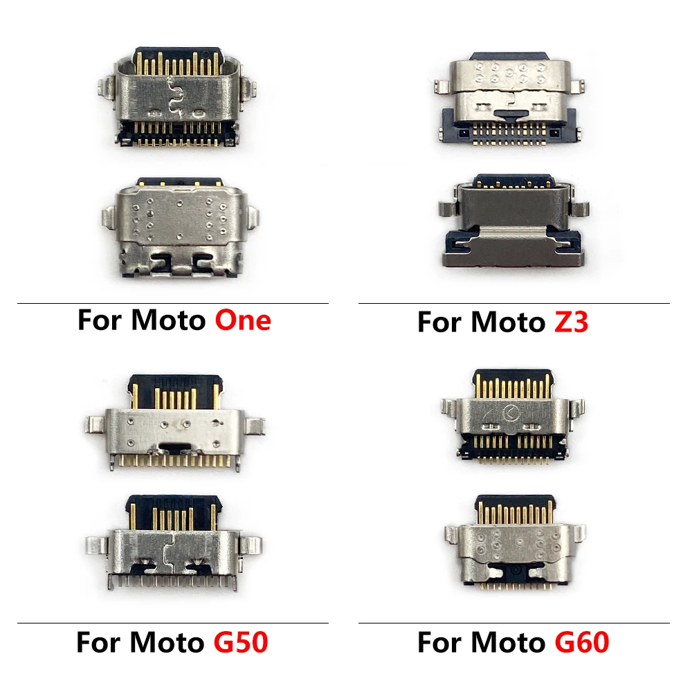 

50Pcs，USB Sub Mic Board Dock Charger Connector Charging Port Flex Cable For Moto G60S G60 G10 G20 G30 G50 G100 Z3 G9 Plus Power