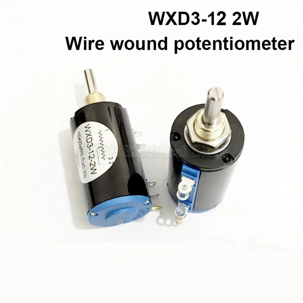 

WXD3-12 2W 100/220/470/680 ohm WXD3-12-2W Wirewound Multi-Turn Potentiometer 1K 2.2K 4.7K 5.6K 6.8K 10K 47K 100K Rotary Switch