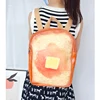 Cute Toast Style Backpack for Young Girls Large Capacity School Bag Funny Student School Bag Travel Bag Women Kawaii Egg Pattern 3