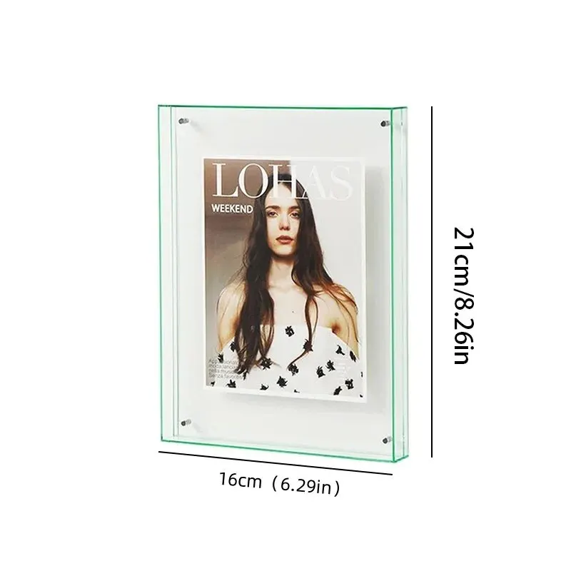 1pcTransparent Acrylic Photo Frame DIY Poster Painting Hall Bedroom Wall Decoration Ins Style Table Picture Frame