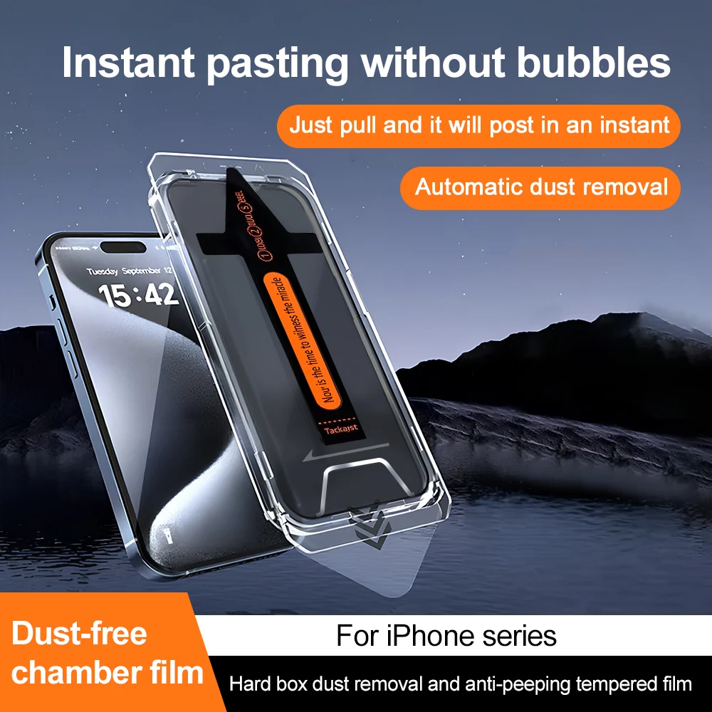 Effortless Install Privacy Tempered Glass Screen Protector