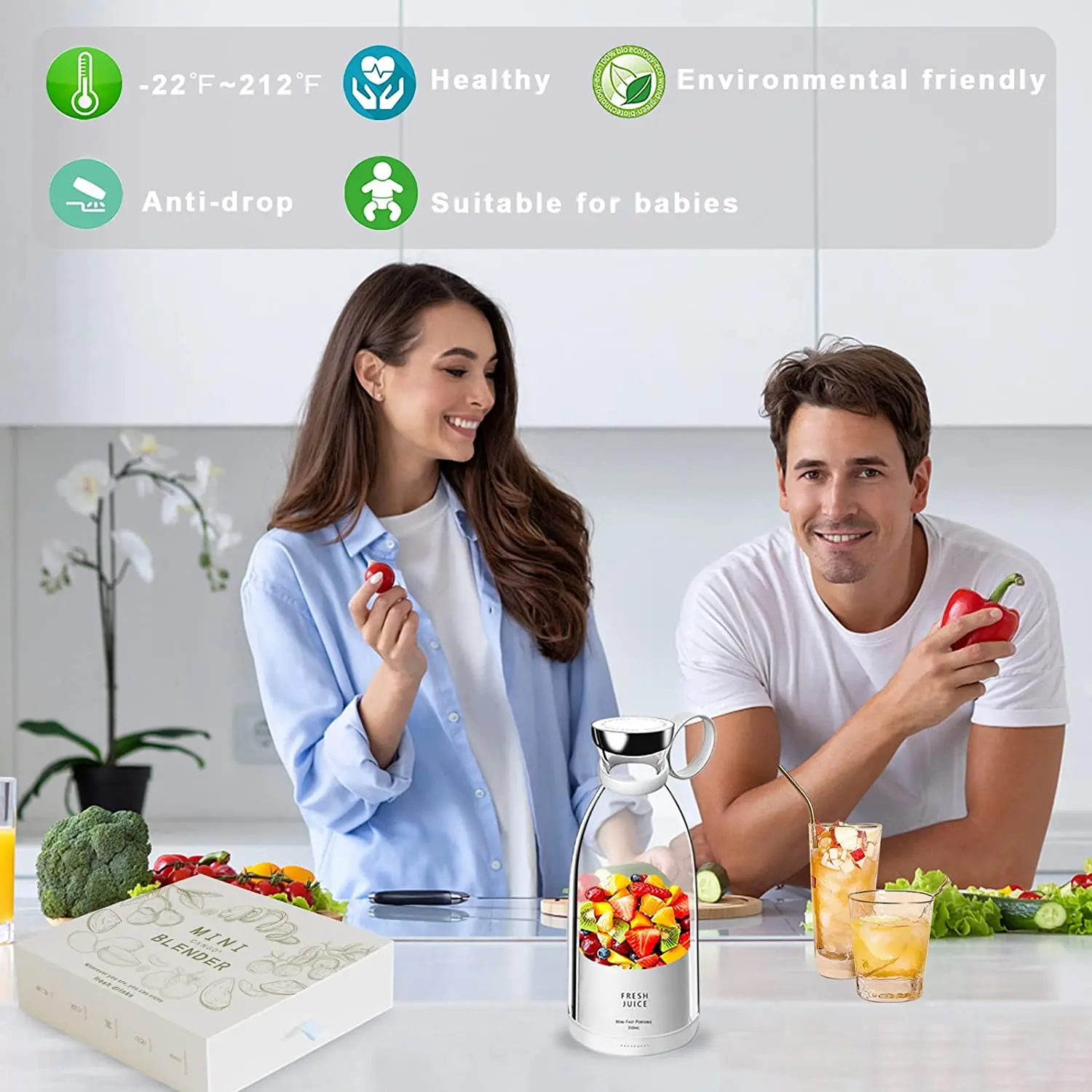 Portable Juicer Cup - Blend on the Go Portable Juicer Cup - Blend on the Go