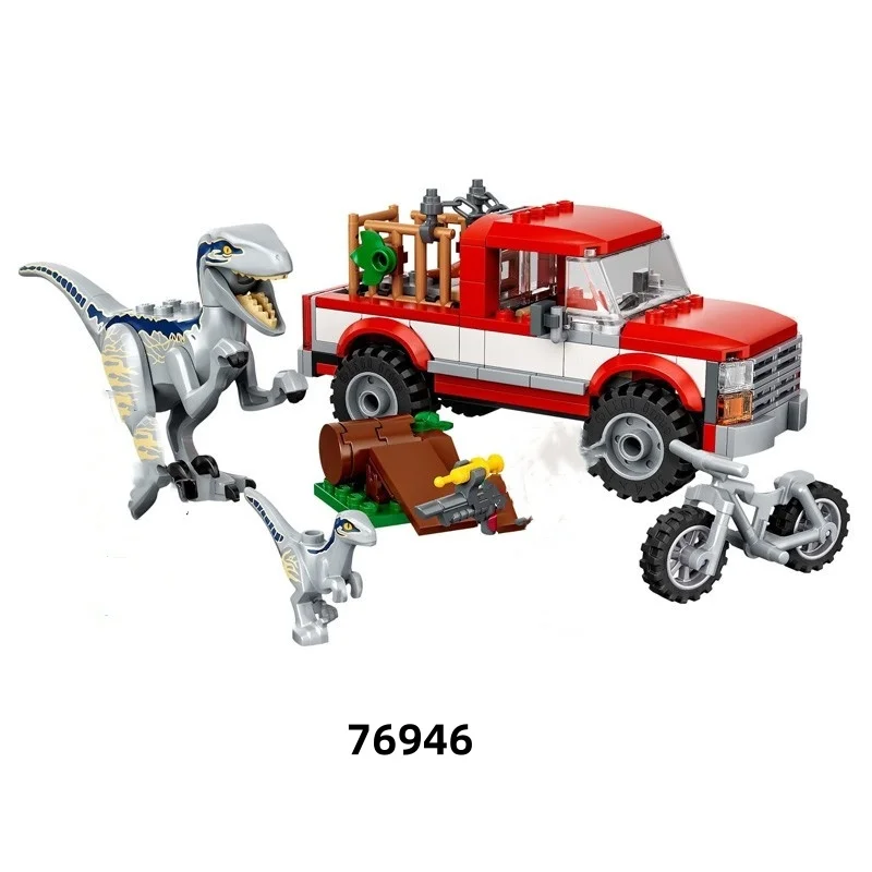 76946 Catch The Velociraptor Blu & Beta Model Christmas Holiday Gift Brick Children Educational Toy