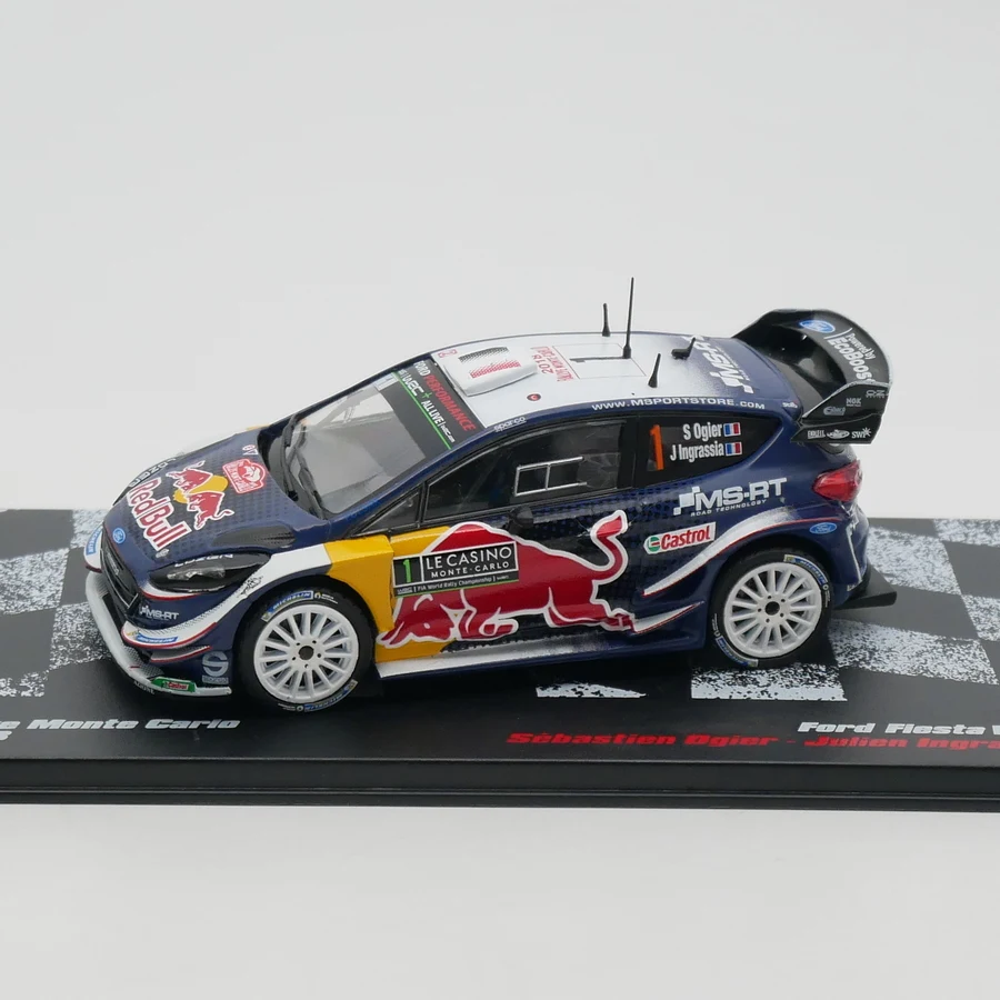 iXO Ford Fiesta WRC ミニカー 1/43 RED Blue Ixo 1:43 Scale Diecast Alloy Ford Fiesta WRC 2018 Toys Rally