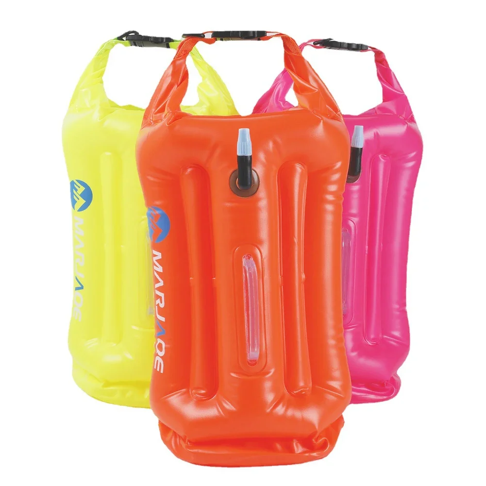 20L Tow Float Dry Bag with Storage Room Inflatable Waterproof Bag Float Swim Safety Swim Buoy for Boating Fishing Camping