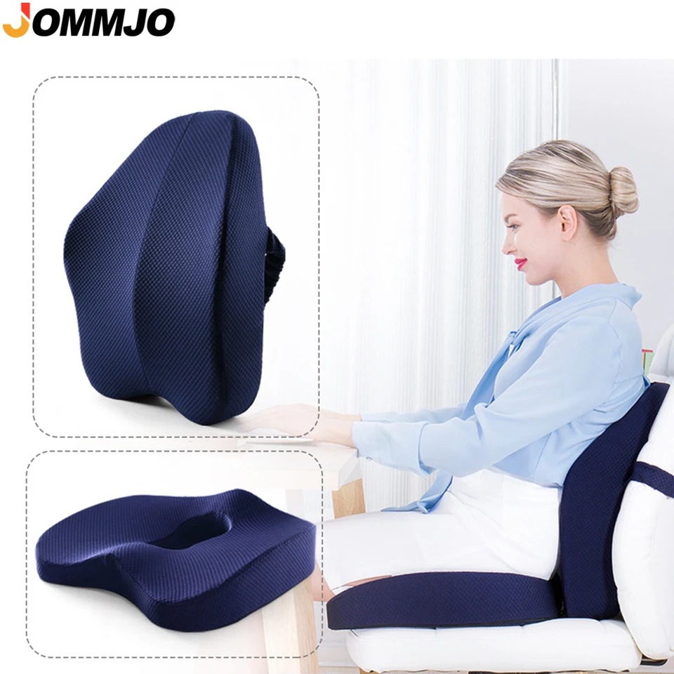 New Premium Soft Hip Support Pillow Memory Foam Massage Chair Mat for Home  Coccyx Orthopedic Pillow for Office Car Durable - AliExpress