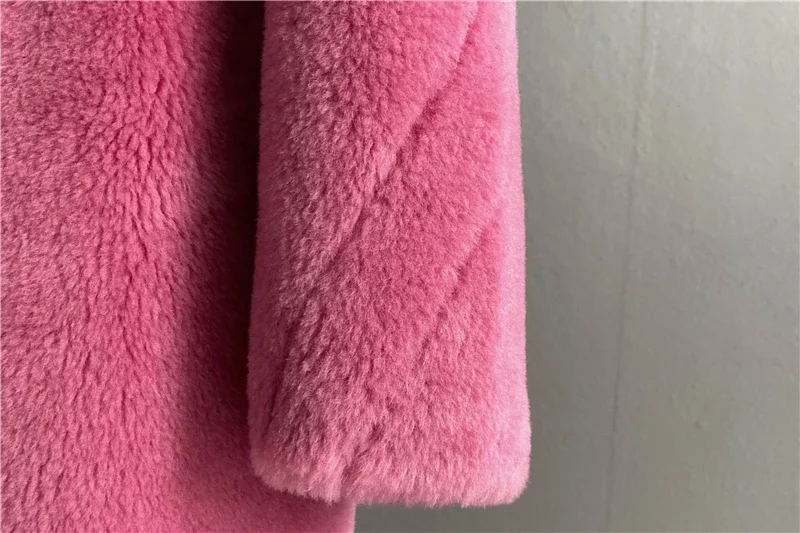 Solid Color Sheep Shearing Jacket Warm Wool Fur Coat Women Korean Fur Jackets Women Tops Casual Mid-length Fur Coats Zm944