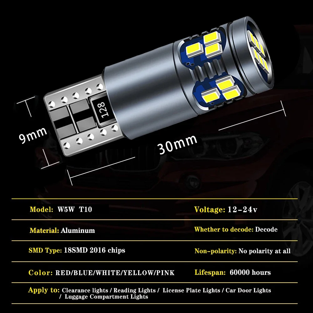 VW  mk3 mk4 mk5 mk6 3 4 5 6 ĻƮ B5 B5.5 B6 B7 B8 CC  6r  ĳ 2 LED Ŭ Ʈ , W5W T10 ĵ