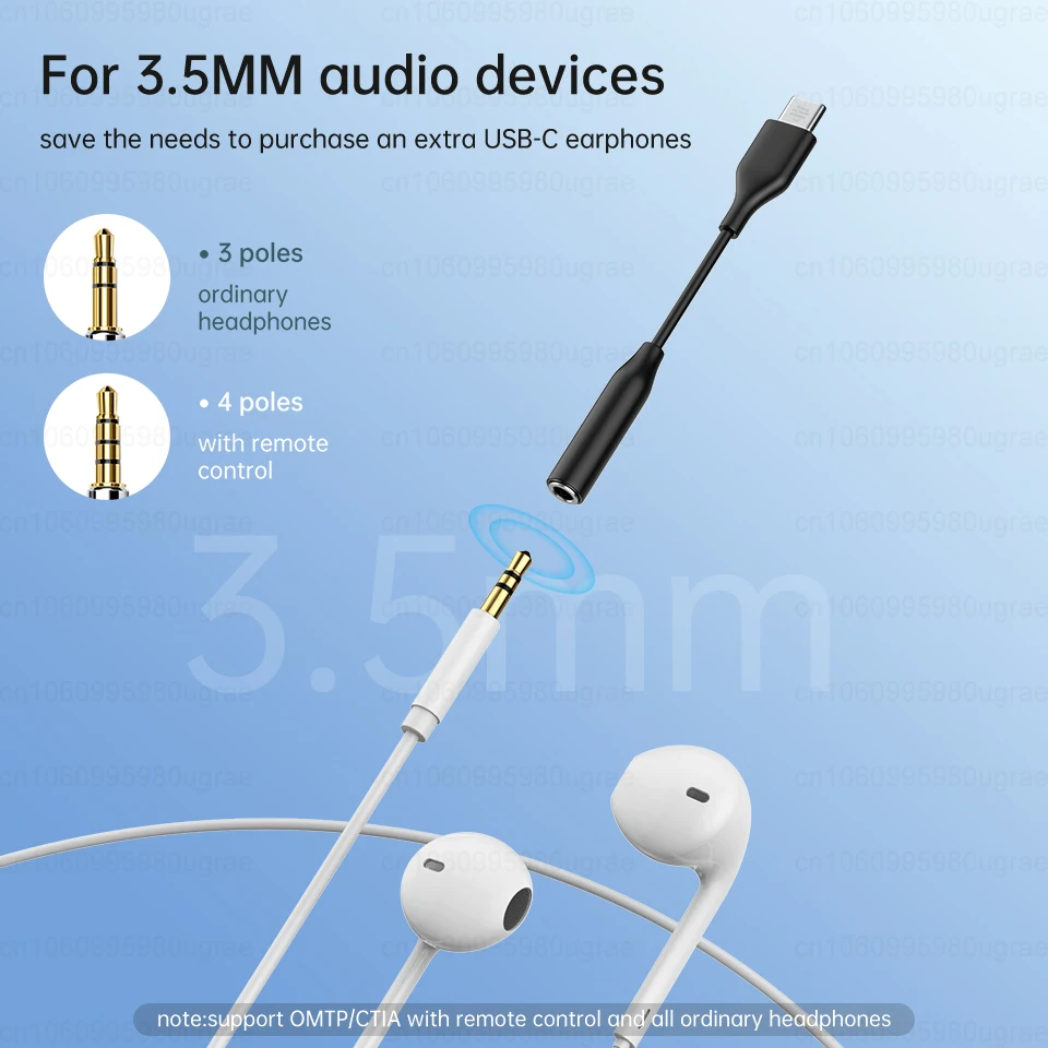 USB Type C to 3.5mm Audio Adapter - Premium Headphone Cable Converter by Samsung