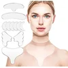 Reusable Silicone Wrinkle Removal Sticker Facial Lifting Strips Set Forehead Neck Line Remover Eye Patches Anti Aging Skin Pads 1