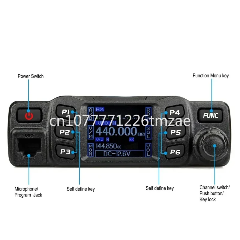 Rt95 Wireless Intercom UV Double Band European Frequency 144-146MHz 430-440MHz 200 Channel