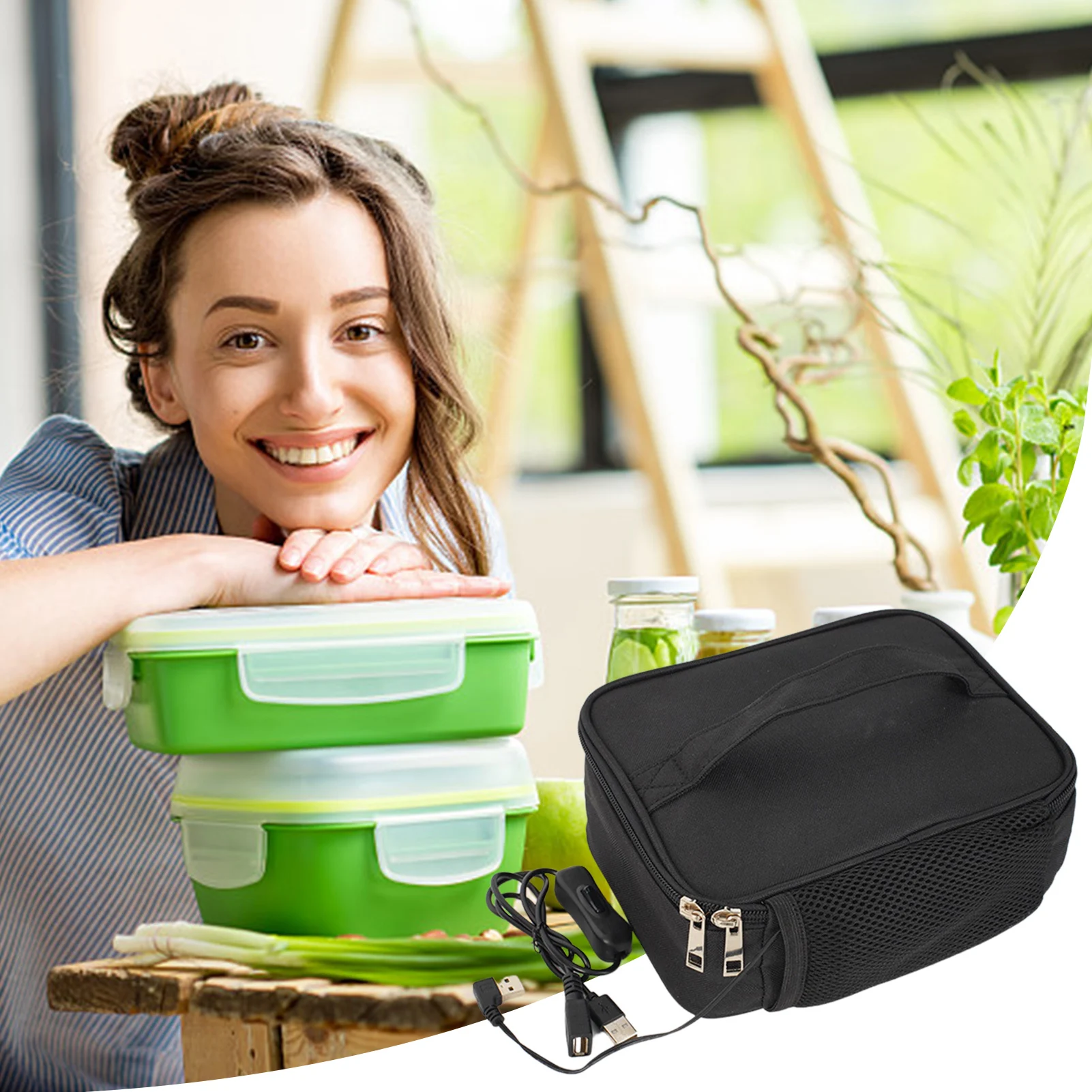 Hot Lunch Bag: Thanko's USB-powered lunch box warmers