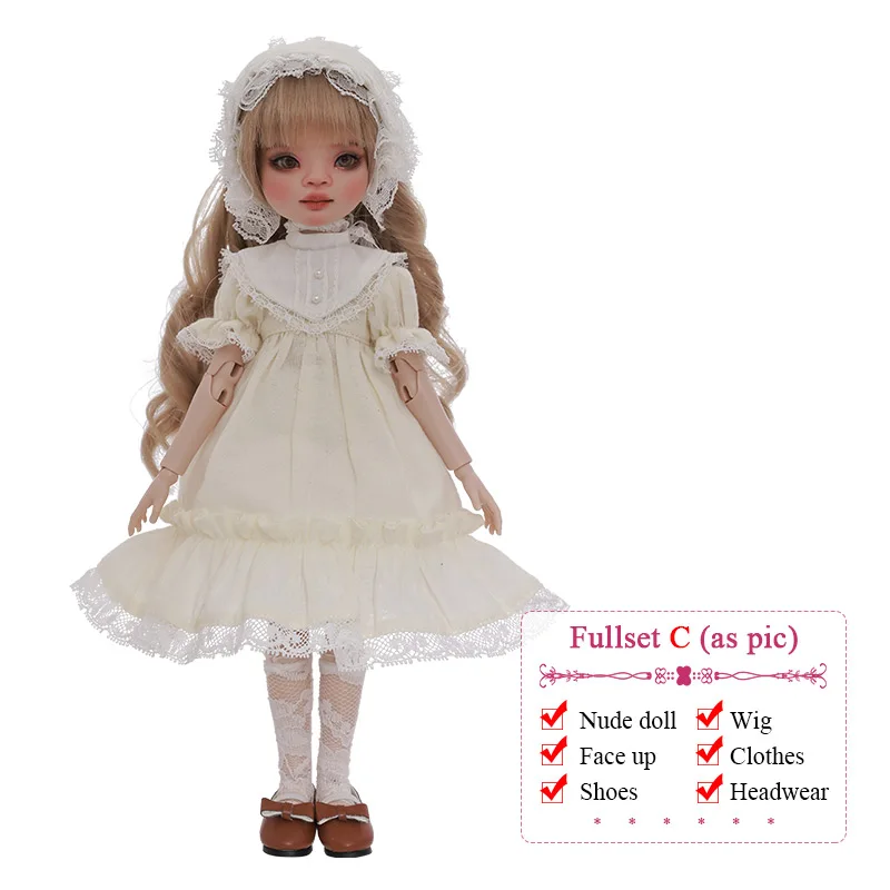 JOYBJD Viki BJD Doll 1/6 LDS Rui Body Retro Ceramic Style