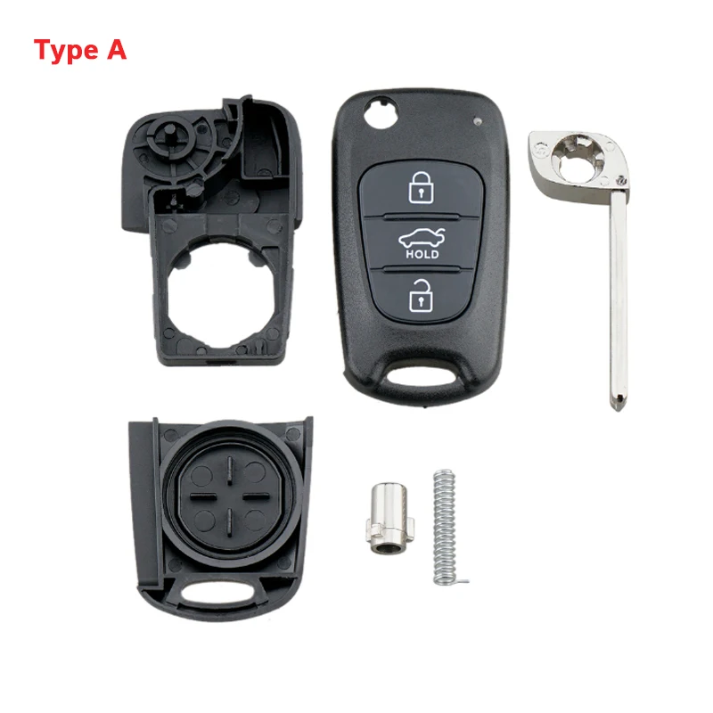 Enhanced Flip Folding Car Key Fob Case Shell Replacement