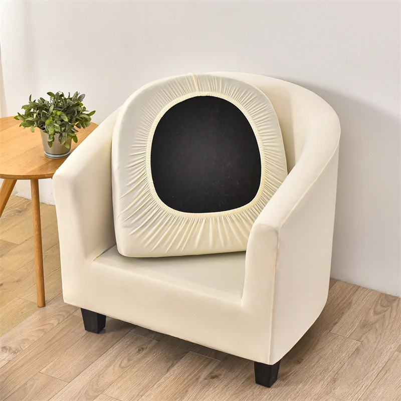 1PC Elastic Tub Chair Cover Stretch Armchair Cover Club Sofa Slipcover for Living Room Couch Covers with Seat Cushion Covers 4