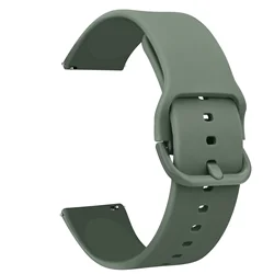 Universal 20/22mm Silicone Smartwatch Strap - Premium Replacement Band for 22mm (Avocado green)