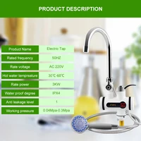 ATWelasticity-Chauffe-eau électrique instantané sans réservoir, pour la cuisine et la salle de bain 5