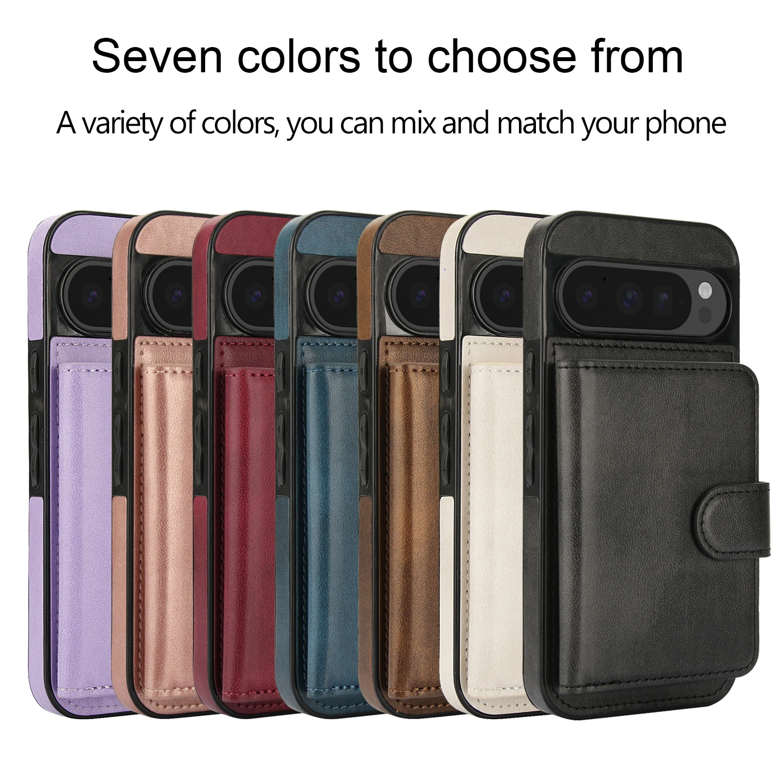 2-in-1 Detachable Magnetic Leather Wallet Case with Magsafe Charging
