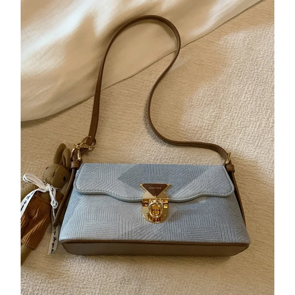 Simple Design Small Shoulder Crossbody  Flap Handbag Purse Retro Travel Bag Ladies Messenger Bags High Quality сумка женская