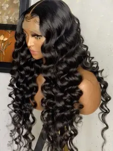 Image for Loose Deep Wave 13x4 Lace Front Human Hair Wig Bra 