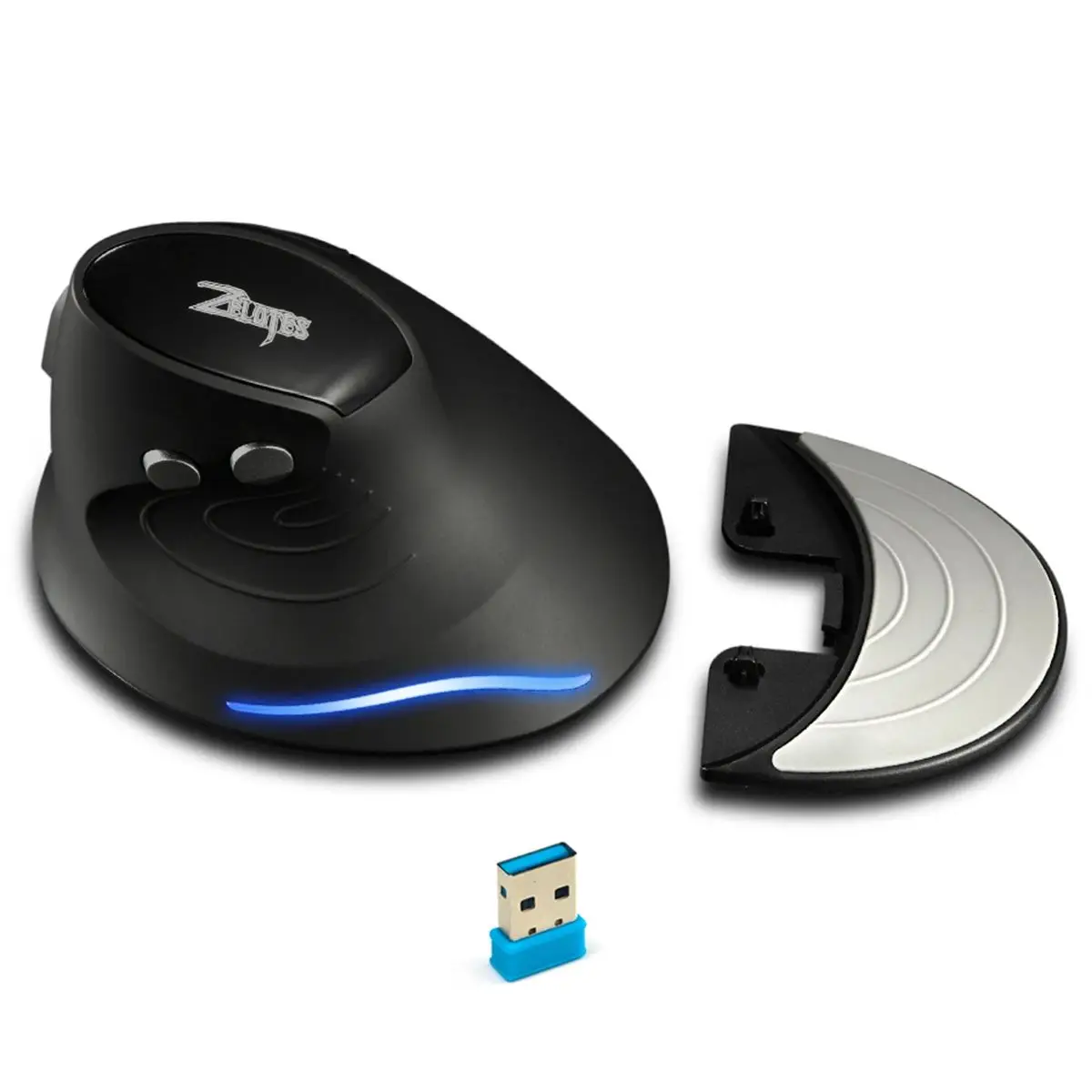 Zelotes F-17 Grip Mouse Vertical 2.4G Wireless Mouse 3-Speed DPI Adjustment Computer Laptop Gaming wireless mouse gaming mouse