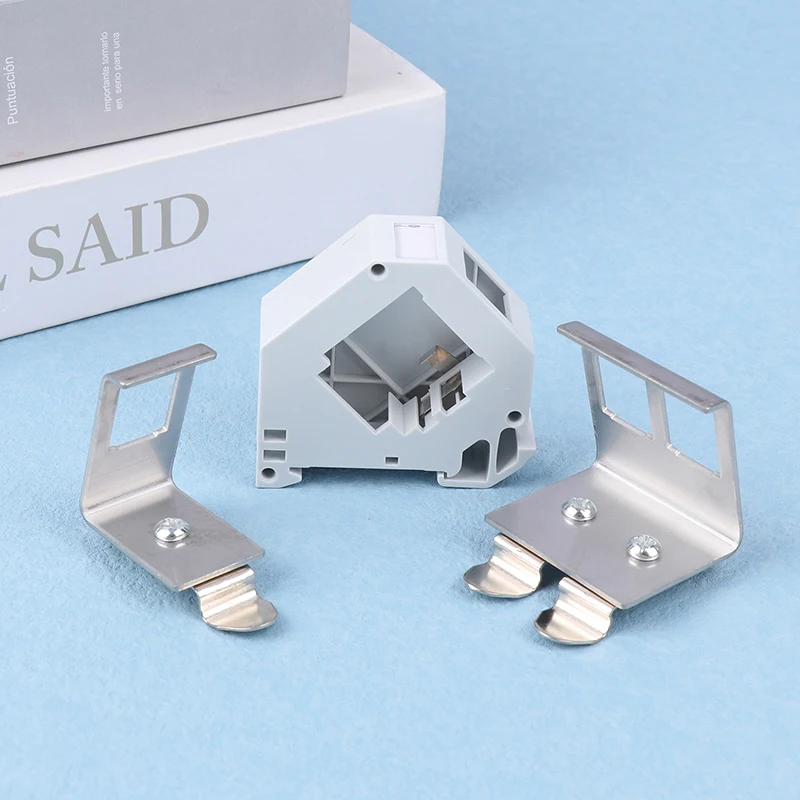 1 Port 2 Ports DIN Rail Keystone Adapter For 35mm DIN-Rail Electrical Distribution Box Metal Mounting Keystone Jack Holder