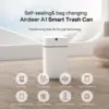 Trash Can, 4 Gallon Self Sealing and Self-Changing Smart Trash Can, Motion Sensor, Touchless Garbage can with lid for 2