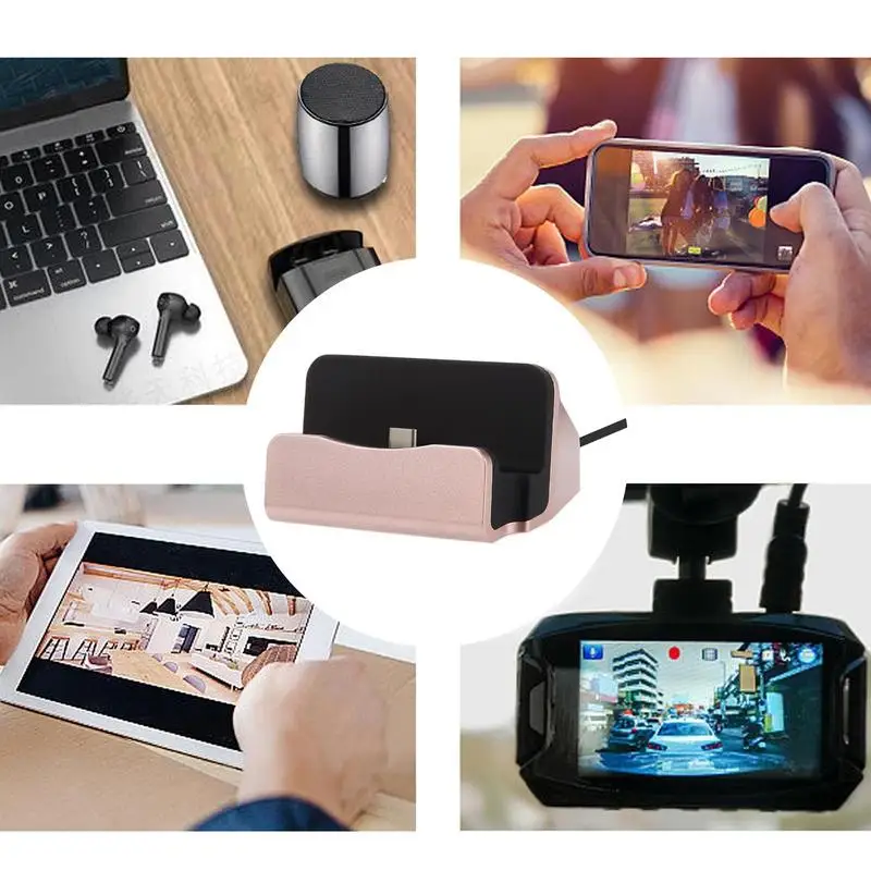 C Type Phone Charging Dock Cell Phone Docking Station Type C Fast Charger Desktop Countertop Charger For type c docking station docking station