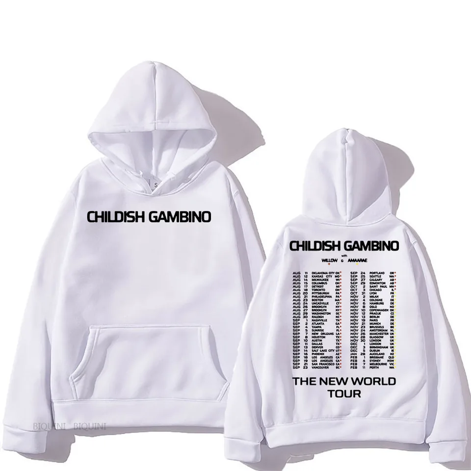 The New World Tour 2024 Hoodies Childish Gambino Singer