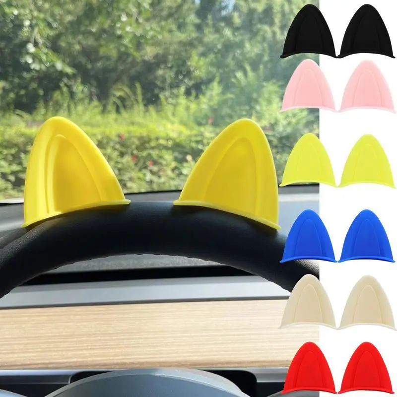 

Steering Wheel Sticker 2PCS Cute Car Interior Accessories Funny universal Steering Wheel Sticker Ornaments for cars trucks SRVs