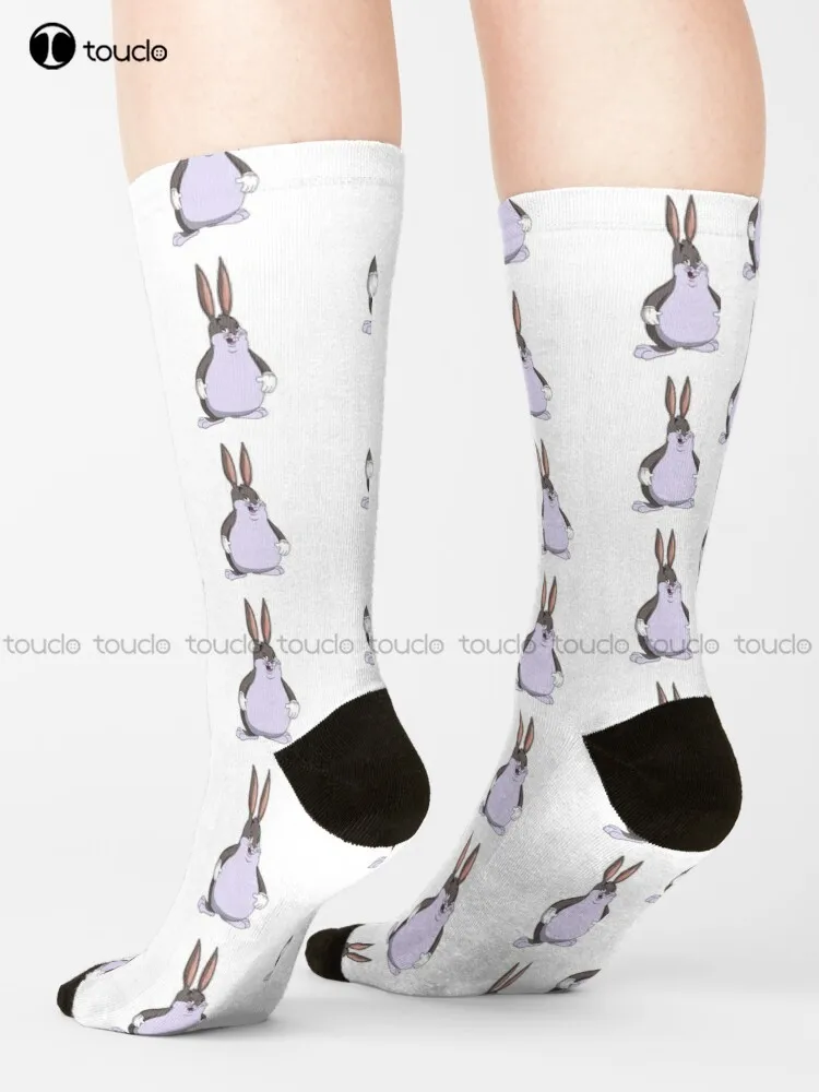 

Big Chungus Socks Women Halloween Socks Cartoon Comfortable Best Girls Sports Street Skateboard Socks 360° Digital Print Retro