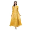 Meyyithun Women's Dress New Arrival XXXXL Charming Evening Dress  V-neck sequin Heavy Embroidery Long Dress 250226MZ01 3