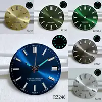 Hot selling new NH35 dial mechanical watch modified with blue-green luminous NH36 dial 28.5mm men's watch accessories