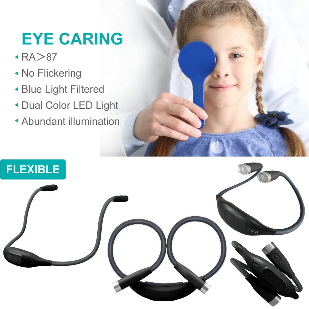 Hug Reading Light, Neck Light for Reading,Sewing,Knitting,LED Rechargeable Hands Free Light for Children,Adults