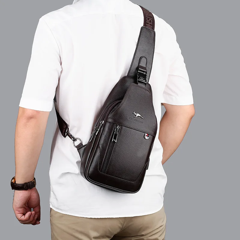 Men's Fashionable New Arrival Chest Pack Crossbody Shoulder Bag Leisure Mini Backpack