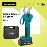 NEWBENY 45mm Brushless Electric Pruning Shears 4 Gears Cordless Rechargeable Garden Electric Scissors For Makita 18V Battery 1