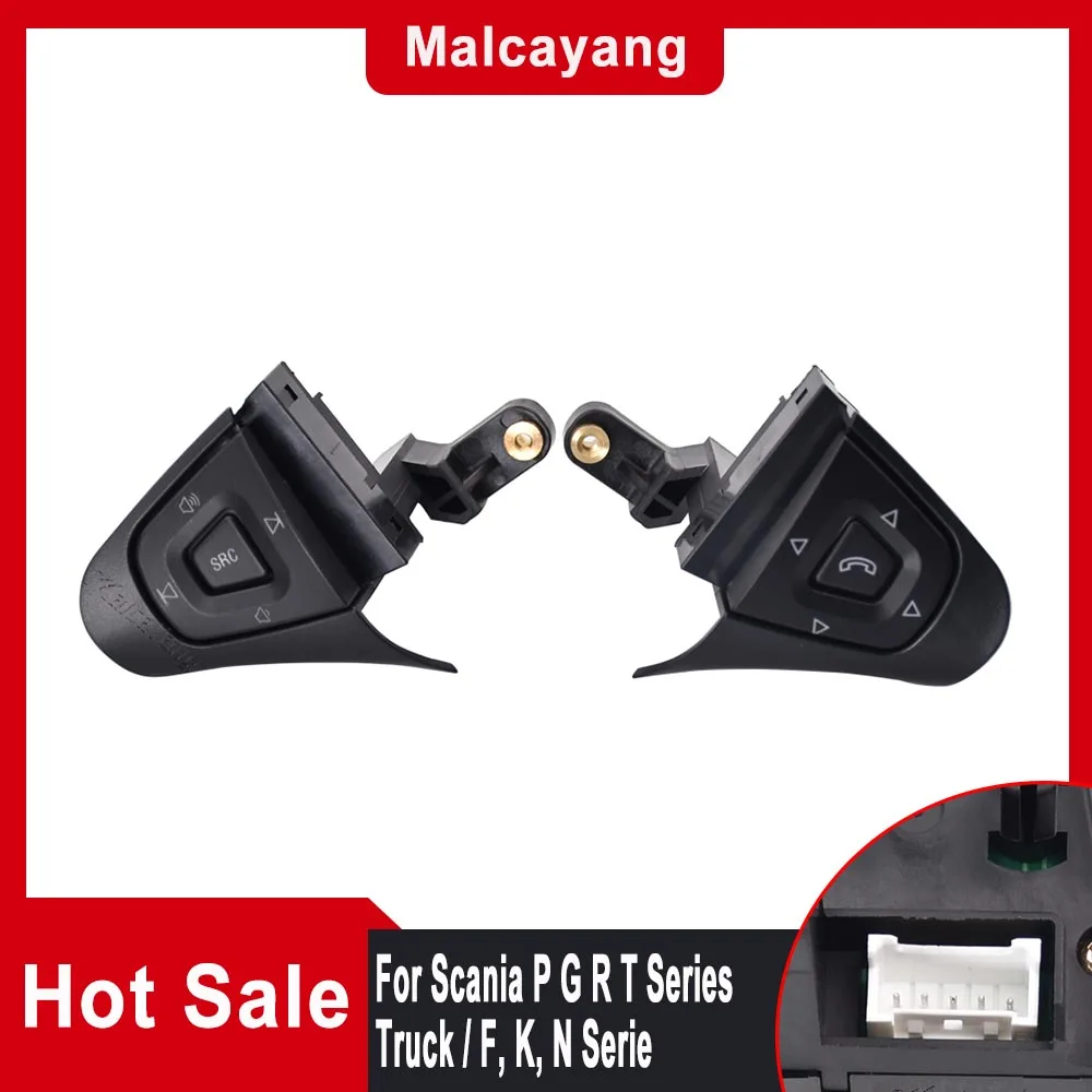 

Car Styling Steering Wheel Switch Panel Module Telephone Switch For Scania P G R T Series Truck / F, K, N 1870910 1870909