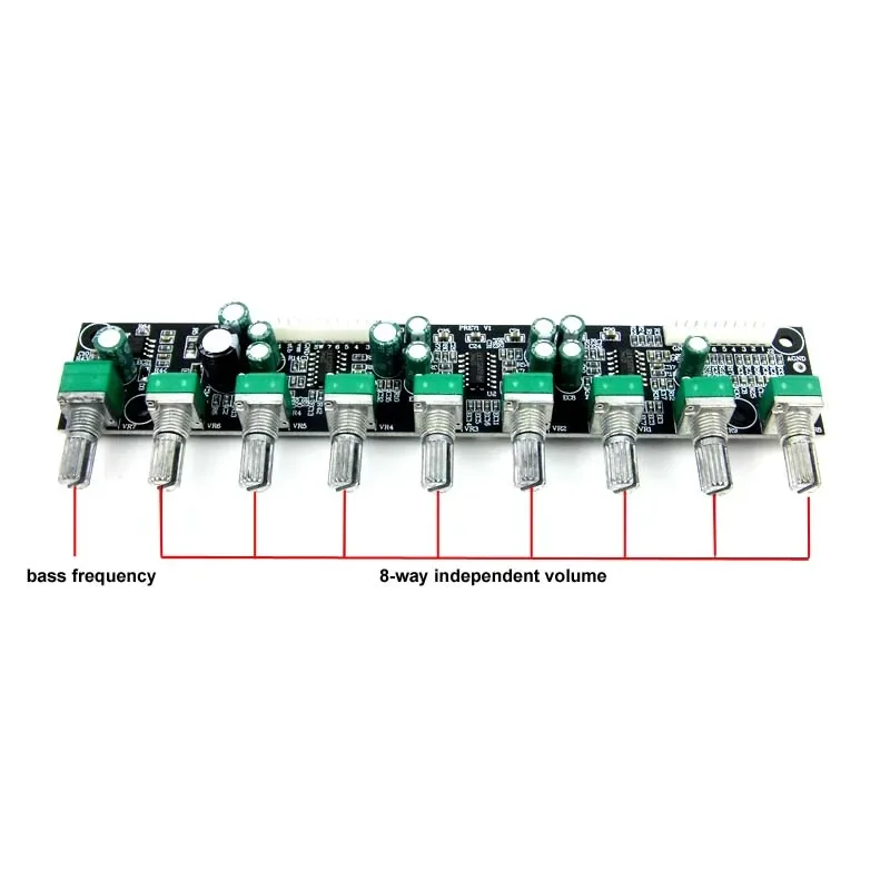 Pré-amplificador Tone Board com Ajuste Volume Independente Bass Freqüência Ajuste Automático Mute dc Power 7.1 - Image 4