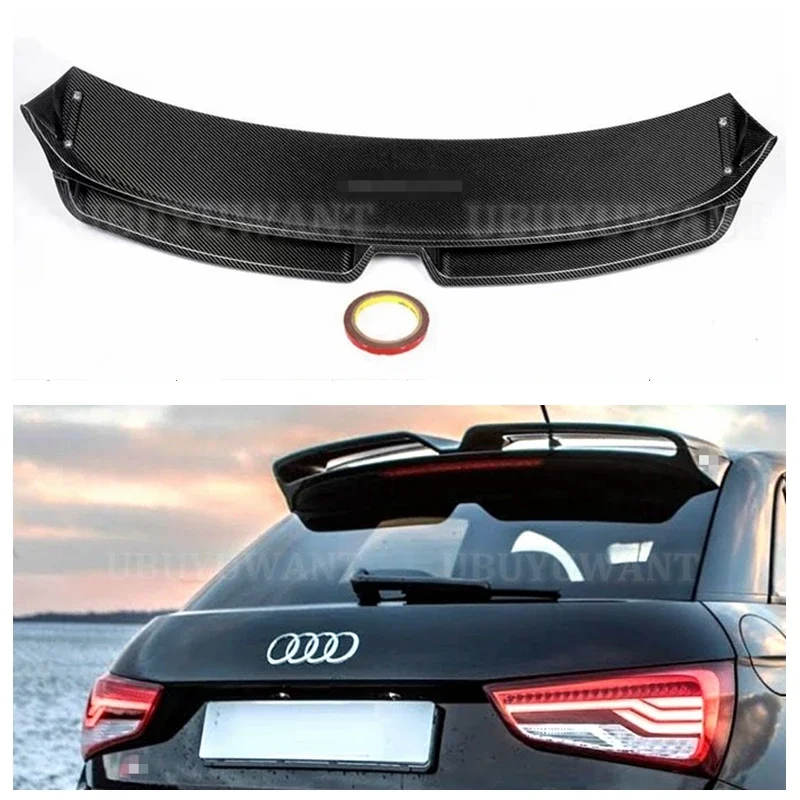 

For Audi A1 R18 2010-2014 High Quality Carbon Fiber Rear Boot Wing Spoiler Rear Roof Spoiler Wing Trunk Lip Boot Cover