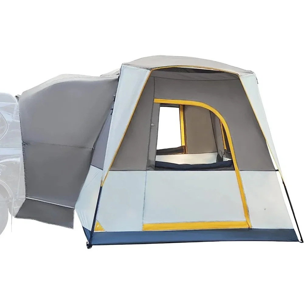 

5 Person SUV Tent with Movie Screen Weather Resistant Portable for Car SUV Van Camping, Includes Rainfly and Storage Bag Tents