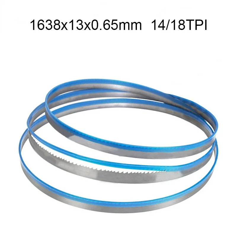 

1638mm Bi Metal Bandsaw Blade 1638x13x0.6mm 14/18 TPI Woodworking Tool for cutting Metals 1pcs