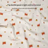 2Pc Cotton Muslin Blankets Baby Receiving Blanket for Newborn Muslin Swaddle Wrap Bedding Infant Bath Towel Baby Items 5