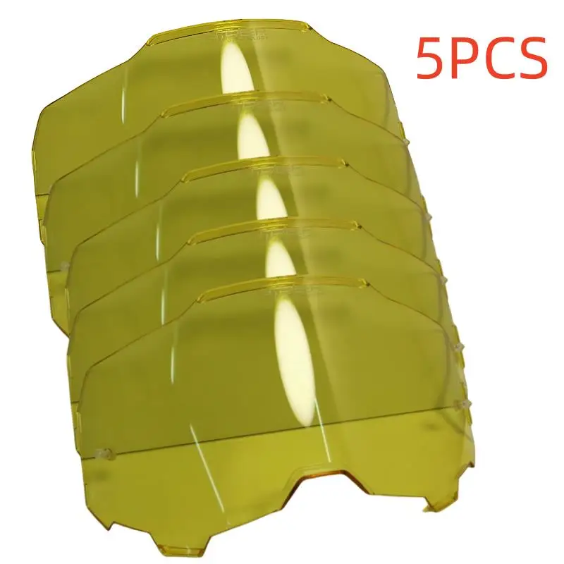 Enhanced Motorcycle Goggle Replacement Lenses - 5 HiPER Mirror Colors for Dirt Bike, Motocross & Cycling Safety Glasses