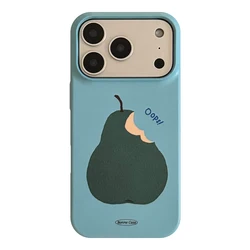 Summer Blue Refreshing Fruit Lemon Pattern Phone Case - Cute Hard Cover Film Shell - iPhone 15 (A)