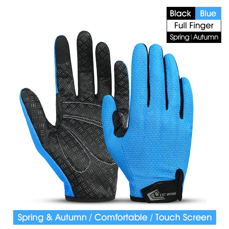 Windproof Anti-Slip Outdoor Cycling and Sports Gloves with Touch Screen Capability