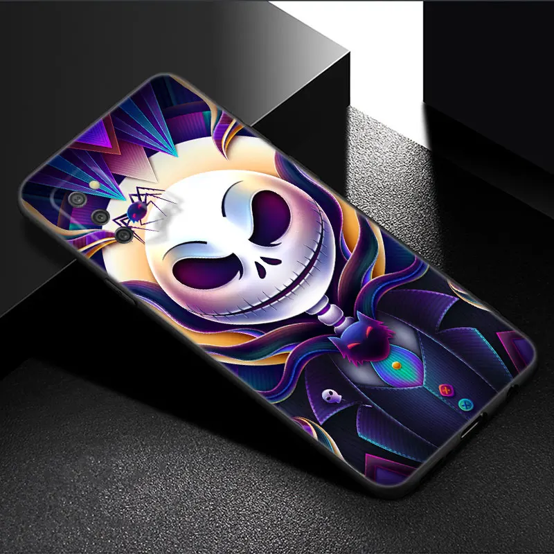 thumbnail image 1 of Funda de teléfono Jack Skellington para Samsung Galaxy A01 A03 Core A04 E A02 A05 A10 A20 A21 A30 A50 S A6 A8 Plus A7 2018, carcasa negra, 1 of 5