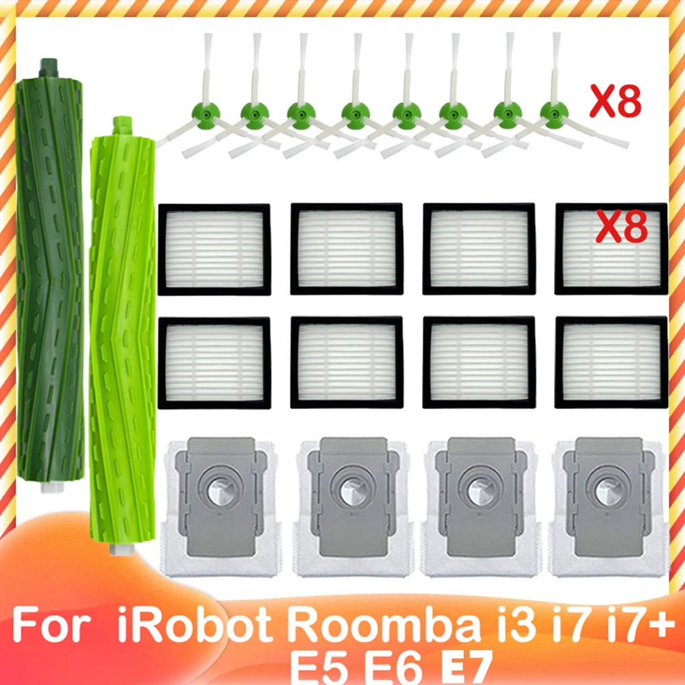 Side brushes for iRobot Roomba I & E series (i3, i7, i8, E5, E6, E7