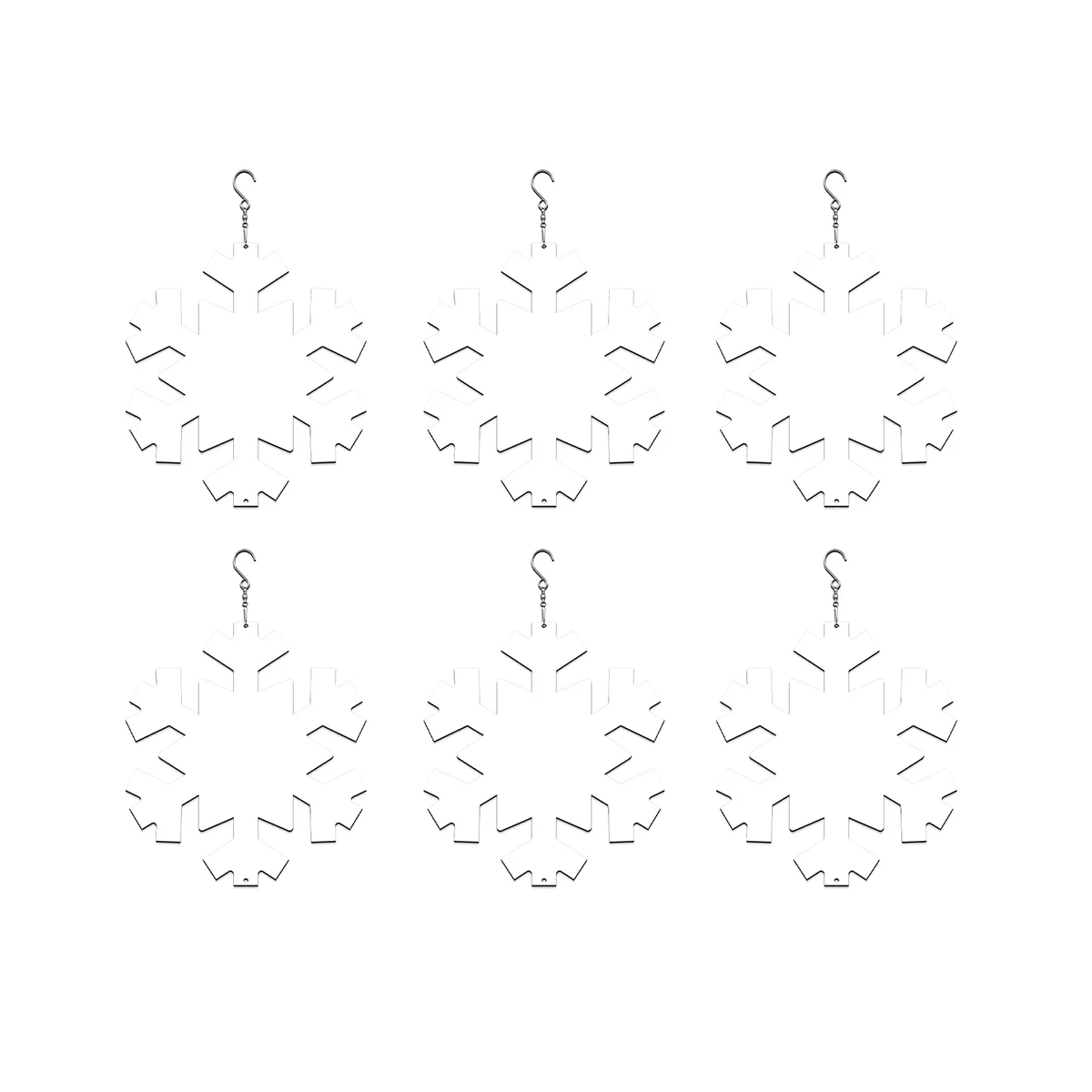 

6Pack 8 Inch Sublimation Wind Spinners Blanks Hanging Wind Spinners Christmas Gifts for Christmas Day Garden Decoration