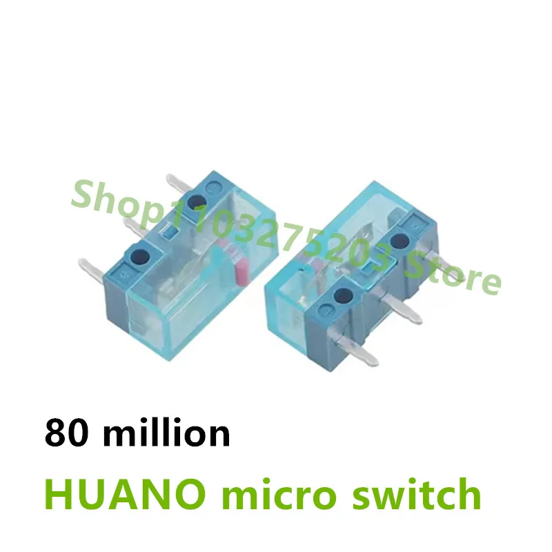 Huano-micro Botão Interruptor Shell Azul Transparente Ponto Rosa 10010 Pcs Vida de 80 Milhões